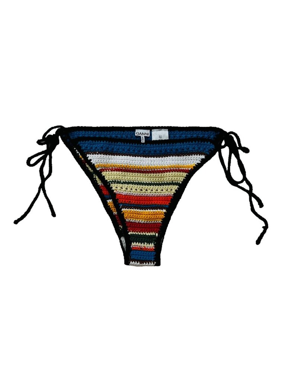Ganni Crochet String Bikini Briefs Multi Striped ( 42 )